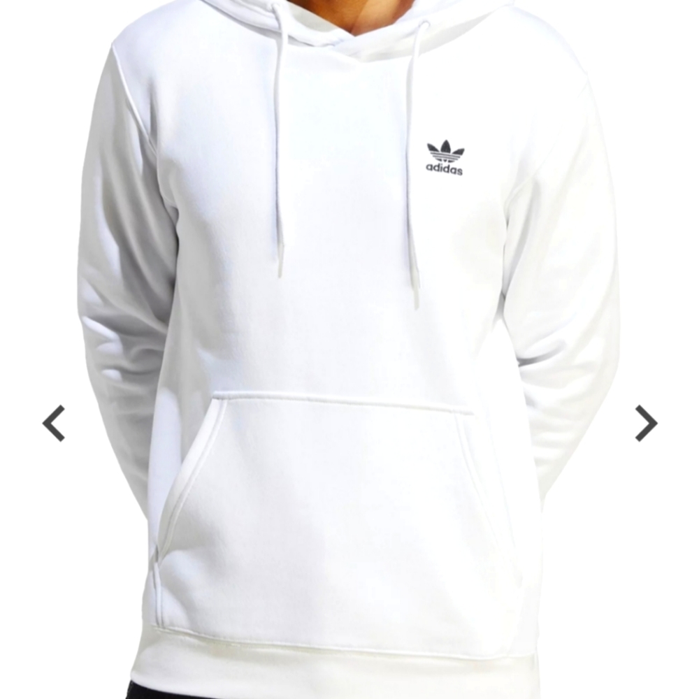 Adidas Large men white hoody